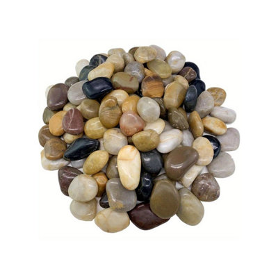 38 Lbs Decorative Pebbles, 1-3 Inches Large Polished River Rocks For Planters, Vases, Crafts.