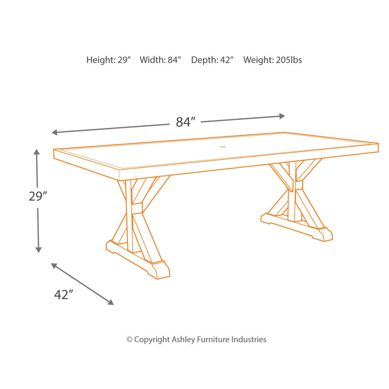 Table de salle à manger d'extérieur Beachcroft