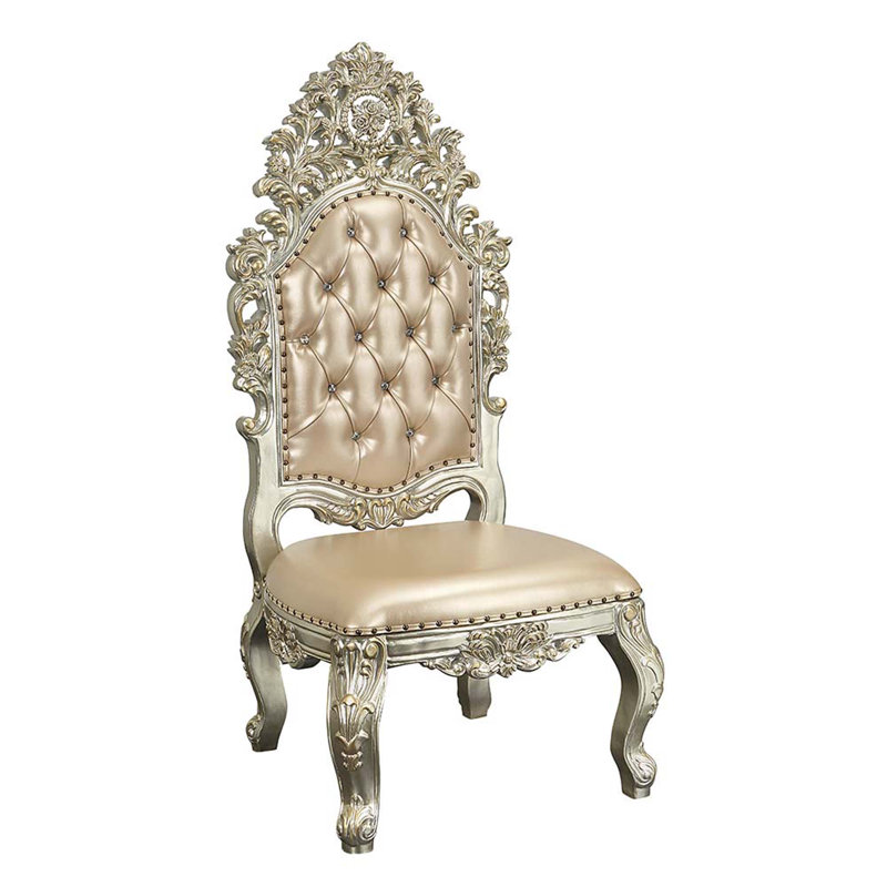 Sorina Upholstered Side Chair in Antique Gold (Set of 2)