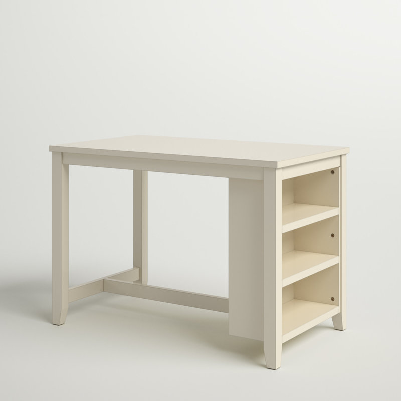 Table de salle à manger Happel, Blanc