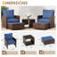 Idamarie Wicker Conversation Set with Ottoman-85514300-105270514