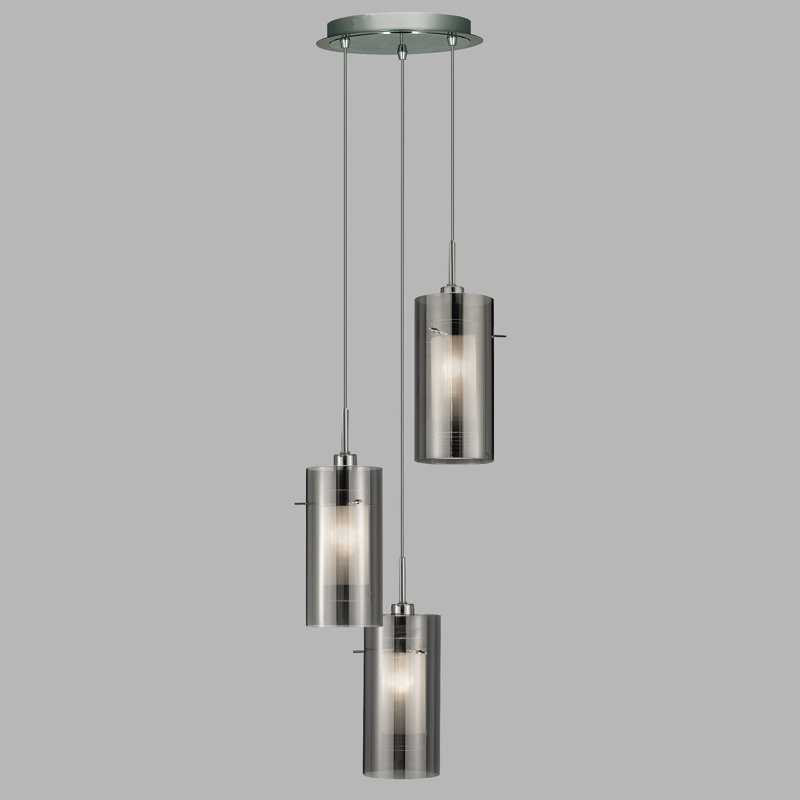 Alaudin 3 - Light Satin Silver Jar Pendant