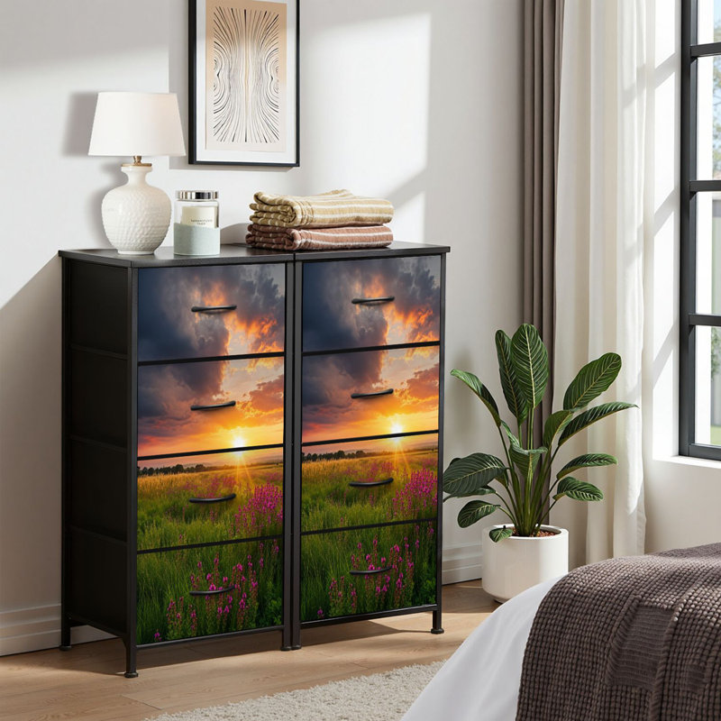 Commode pour commode de chambre à coucher pour garde-robe de coucher de soleil