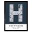 High Wycombe City Map High Wycombe England United Kingdom City Map Navy - Single Picture Frame Typography