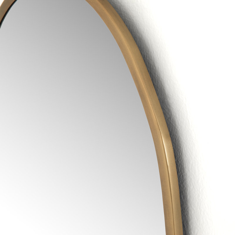 Miroir décoratif moderne et contemporain Nils, Laiton antique