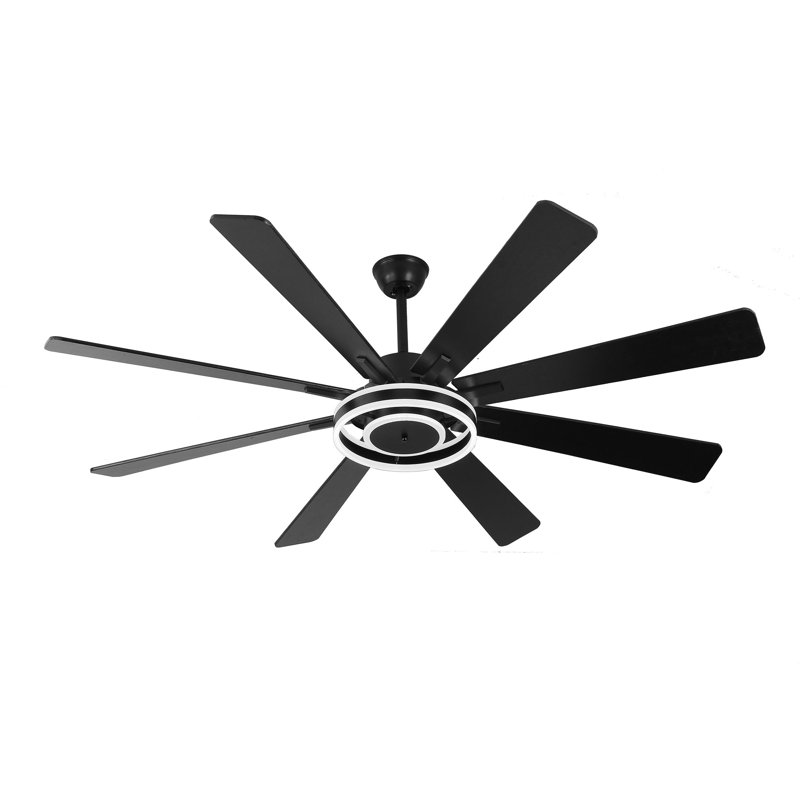 Ventilateur de plafond noir 72 po Nimbella, Noir, noir, noir, noir