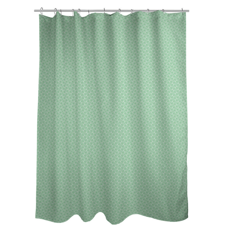 Rideau simple en treillis hexagonal classique, Vert pastel