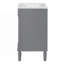 Meuble-lavabo avec lavabo supérieur, meuble de rangement moderne à 2 niveaux, meuble-lavabo simple