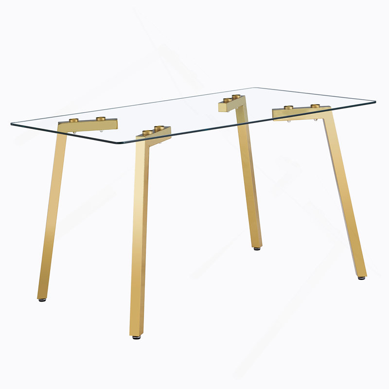 Table de salle à manger rectangulaire 1 pièce sans chaise