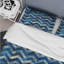 Blue Chevron Patterns I - Ensemble de housse de couette moderne-109155872
