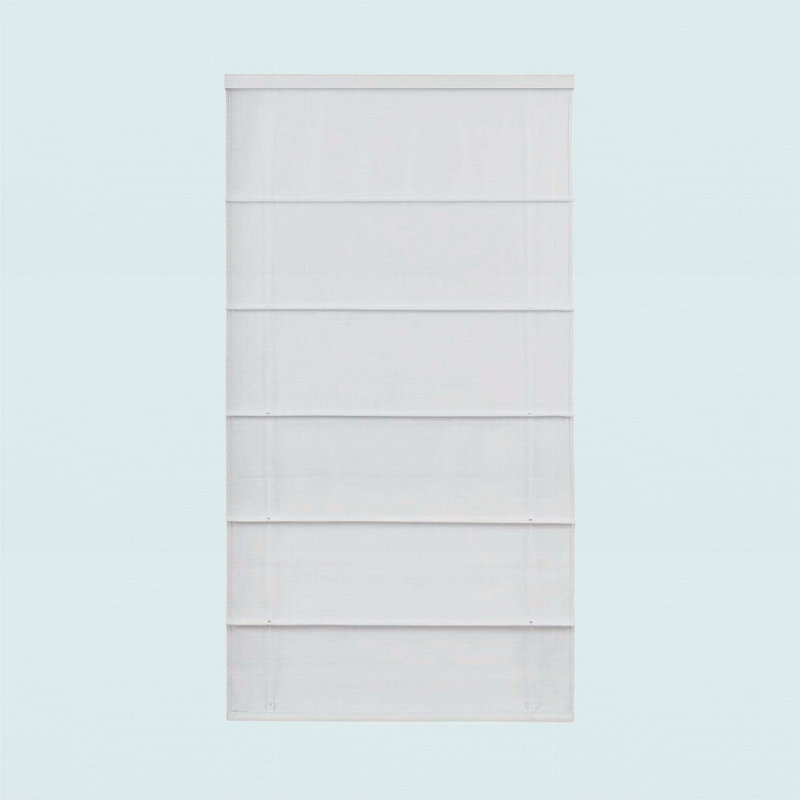 1 store romain sans cordon occultant 64 pièces, Blanc, L 27 po x L 64 po