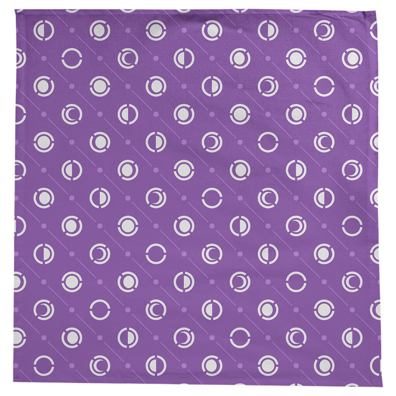 Nappe des phases de lune classiques, Blanc/mauve