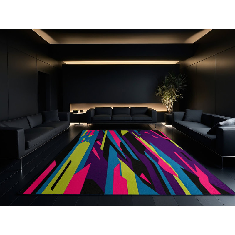 Tapis Luminous Stride, Carré 5 pi