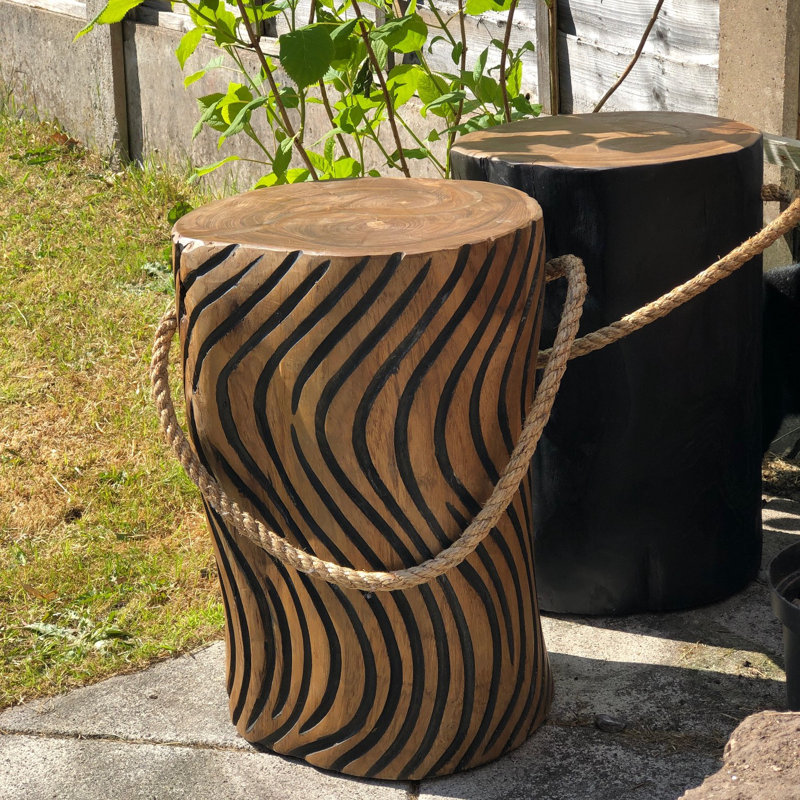 Dey Solid Wood Accent Stool
