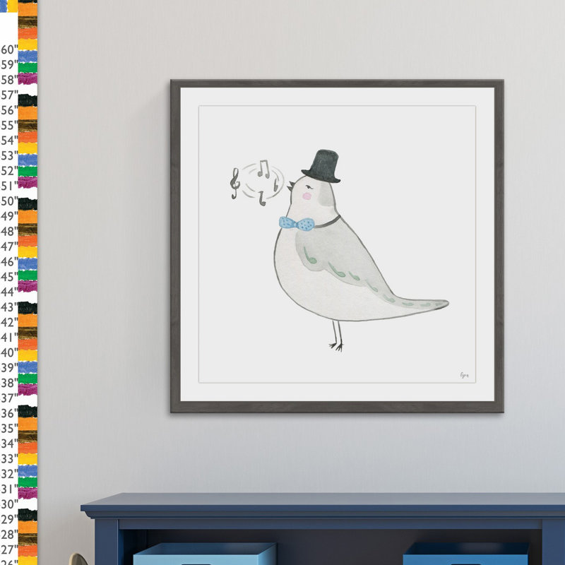 «Classic Bird», reproduction d'art encadrée, H 12 po x l 12 po x P 1,5 po