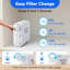 Système de filtration d'eau sous le lavabo sans réservoir de 0,01Μm Ultra-Filtration 800G avec robinet et filtre de remplacement supplémentaire sans électricité, aucun déchet, filtre les métaux lourds, aucun perçage requis