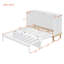 Grand lit escamotable gris - Lit escamotable mural compact pour petites pièces avec USB intégré et rangement, blanc-1277688558