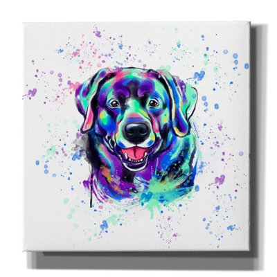 "Colorful Watercolor Labrador Retriever 2" par Furbaby Affiliates