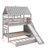 Twin Over Twin Bunk Bed With Trundle-456590455