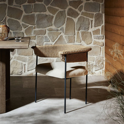 Badita Patio Dining Armchair with Cushion by Bayou Breeze
