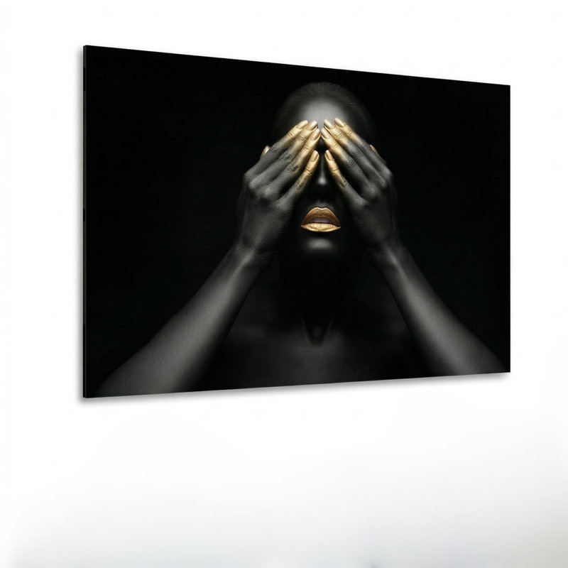 Art mural en verre trempé sans cadre Midnight Muse