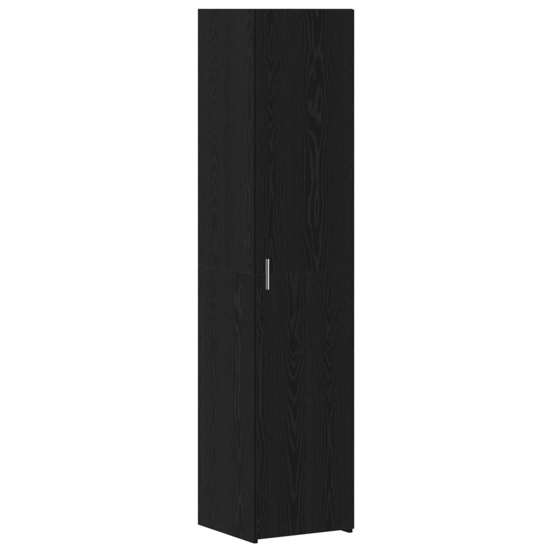 Highboard 40X42.5X185 Cm Engineered Wood, Black Oak