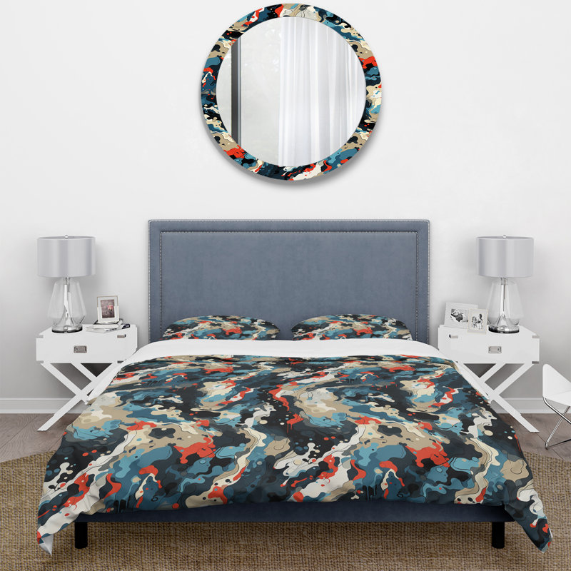 Ensemble de housse de couette Industrial Fusion II, Housse de couette simple + 1 taie décorative stan