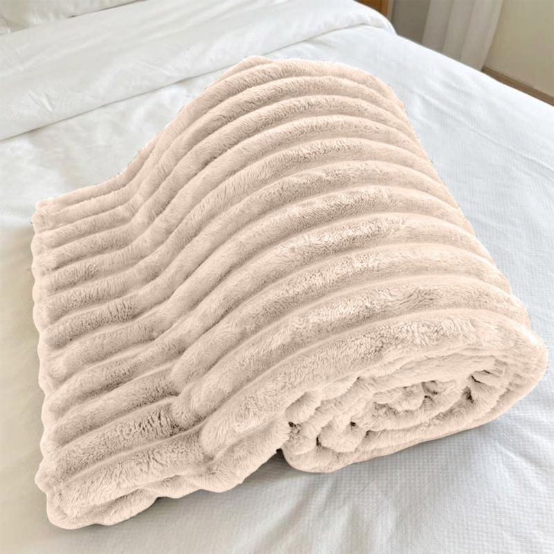 Throw Blanket, Cream