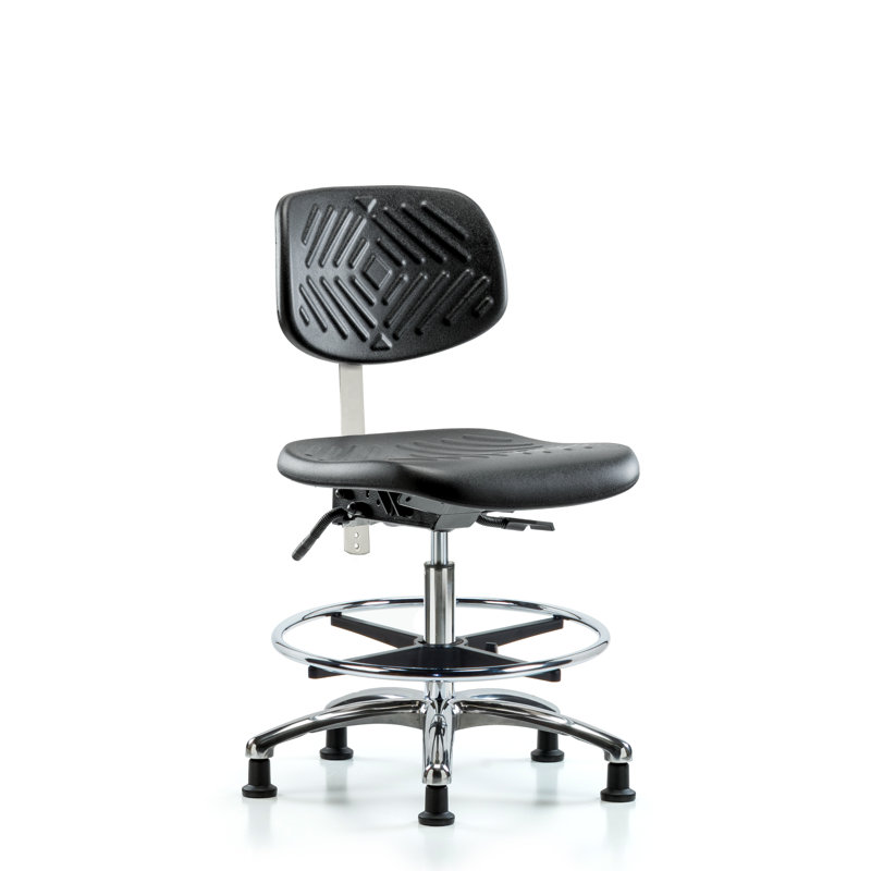 Mickey Task Chair, Glides, Black