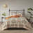 Reversible 6-piece Bedding Sets, Cotton Material, Modern Floral Pattern, King/cal King Size