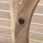 Charmant ensemble de sièges d'extérieur en bois d'acacia avec coussins et table basse pour divers espaces extérieurs