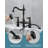 Double Handle Bridge Centerset Faucet with Side Sprayer for Kitchen Sinks-101981370