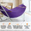 Hamac double avec support Tranquillo Capacité de 650 lb Hamac double avec barre d'écartement, acier inoxydable de qualité 201, installation des années 30, support de hamac flexible et portable, intérieur extérieur, mauve-1676791689-1620018194