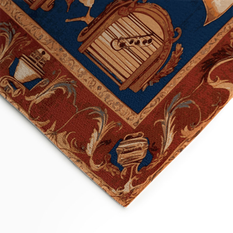 Tapis d'intérieur et d'extérieur brun français, Rectangulaire 3 pi x 5 pi
