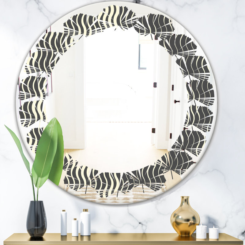 Miroir mural Leaves, H 31,5 po x l po