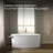 Sunstruck 60" x 34" Freestanding Heated Bubble Massage Air Bath with Bask Heated Surface and Straight Shroud-40236925