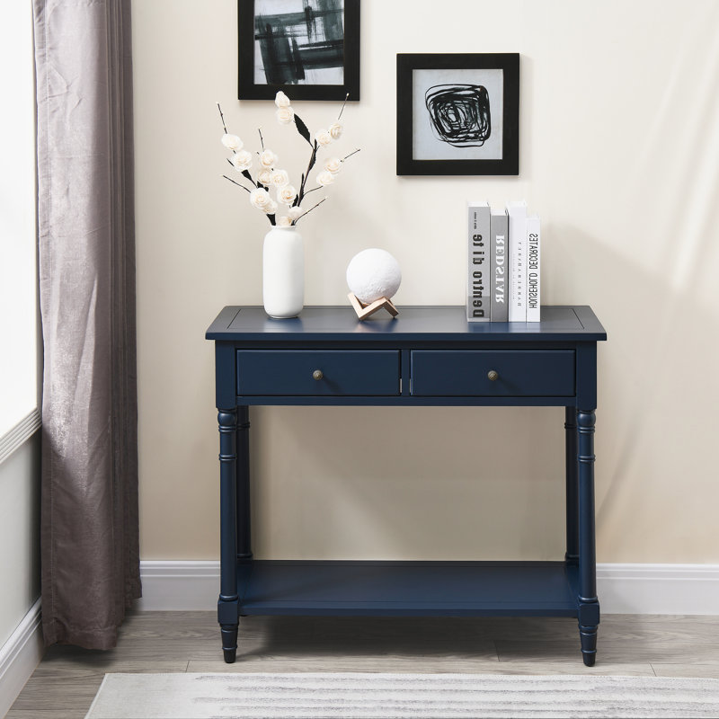 Beauman 90cm Console Table, Blue