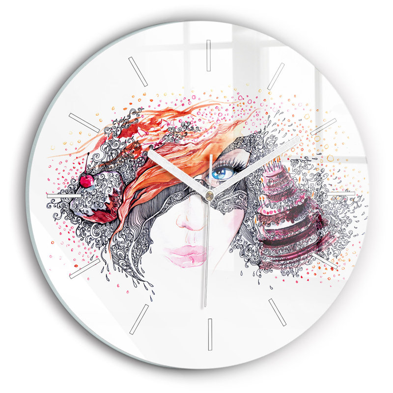 Glass Wall Clock