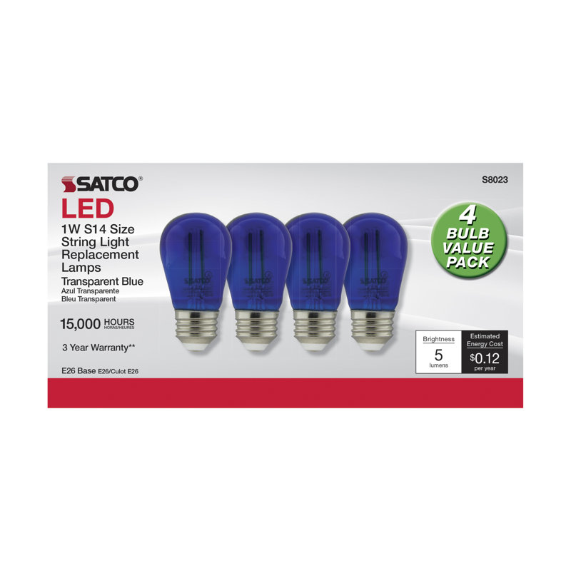 1 Watt Blue LED Bulb