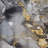 Grey Gold Delicate Abstract Brushstrokes II - Modern Velvet Curtain - Room Darkening - 1 panel-107831735