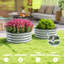 Ensemble de 2 lits surélevés en acier pour jardin-673405489