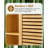 Bamboo Bathroom Cabinet Wall With Towels Bar-543845304