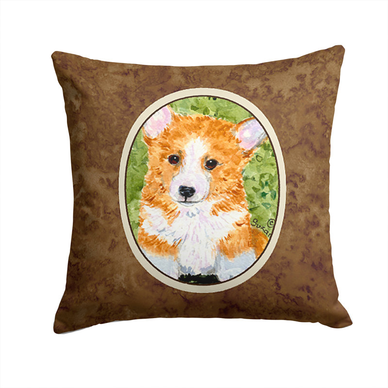 Coussin décoratif intérieur/extérieur corgi