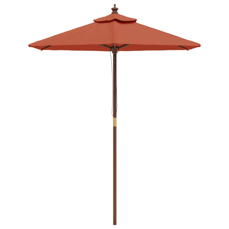 Aslyn Market Parasol, Terracotta, 231cm H x 196cm W x 196cm D