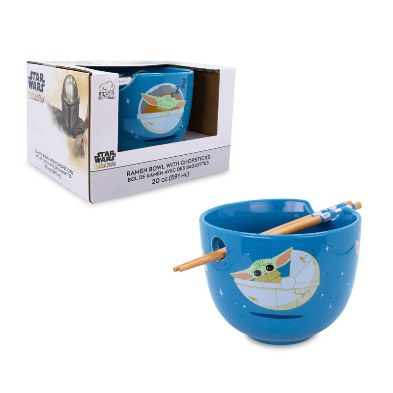 Matte Ceramic Christmas Soup Bowl Set with Chopsticks
