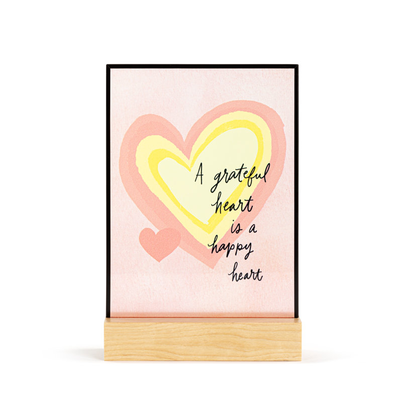 Grateful Heart Large Suncatcher - 5X7in