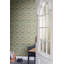 Myrtle Dark Green Floral Ogee Wallpaper-627438624