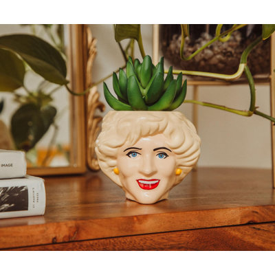 Mini pot à fleurs en céramique 3 pouces The Golden Girls Rose