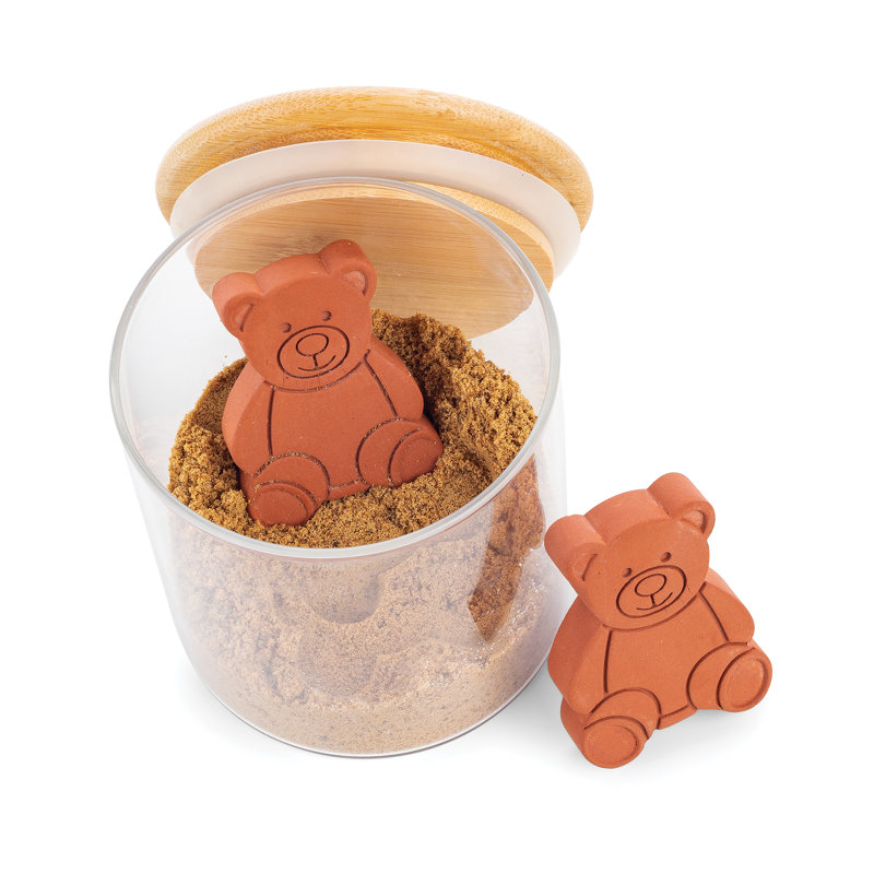 Terracotta Bear Set for Sugar Jars