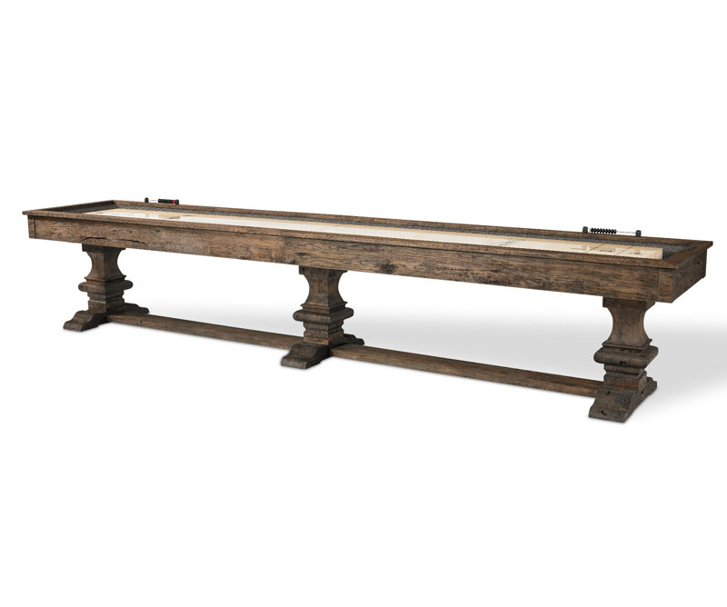 Beaumont Wood Shuffleboard Table with Professional Installation Included, 12'